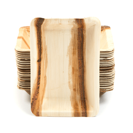 Palm Leaf 8" rectangle plate